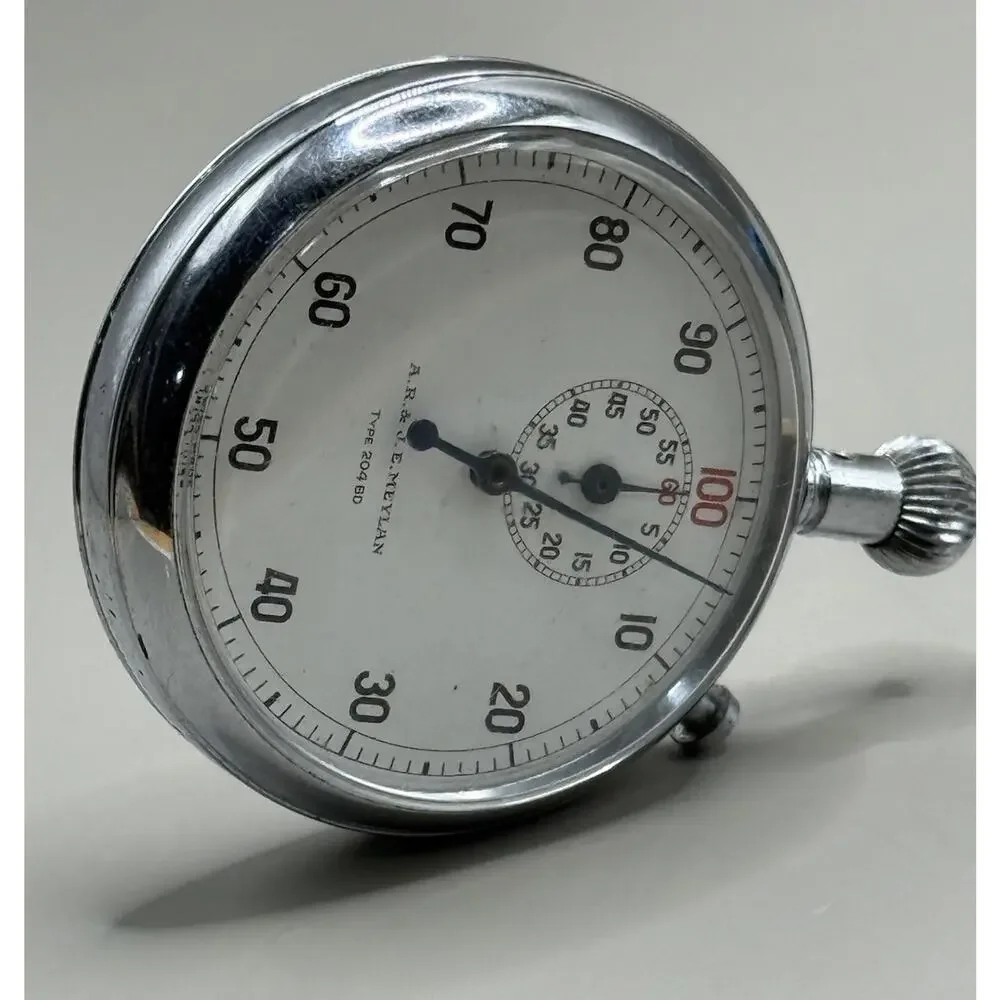 A.R. & J.E. Meylan Type 204BD Mechanical Wind Up Stop Watch